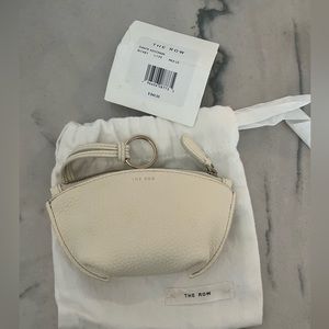 The Row Dante Keychain pouch wallet NWT Milk